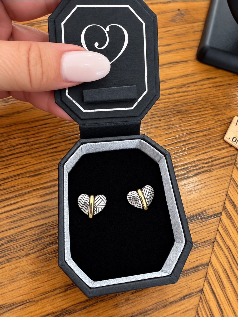 Brighton Two Tone Heart Studs